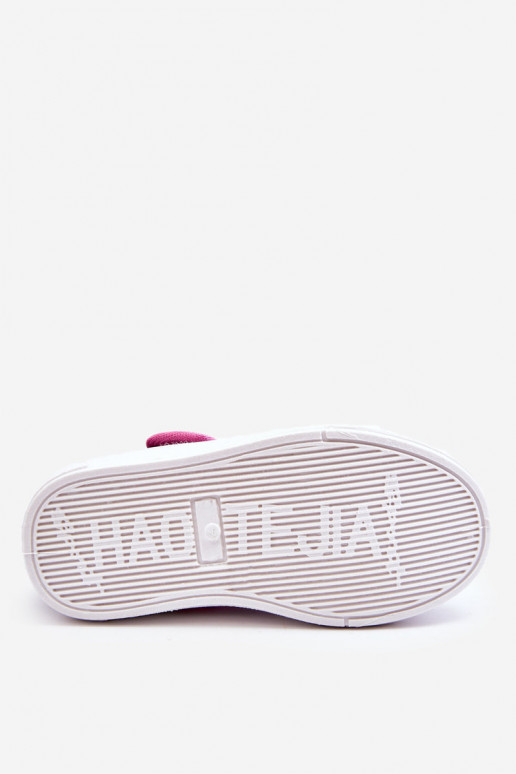 Detské balerínky so zapínaním v modro-ružovej farbe Selah Detské balerínky so zapínaním v modro-ružovej farbe Selah