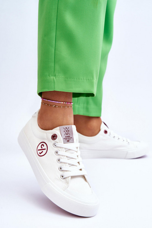 Tenisky Cross Jeans LL2R4043 bielej farby Tenisky Cross Jeans LL2R4043 bielej farby