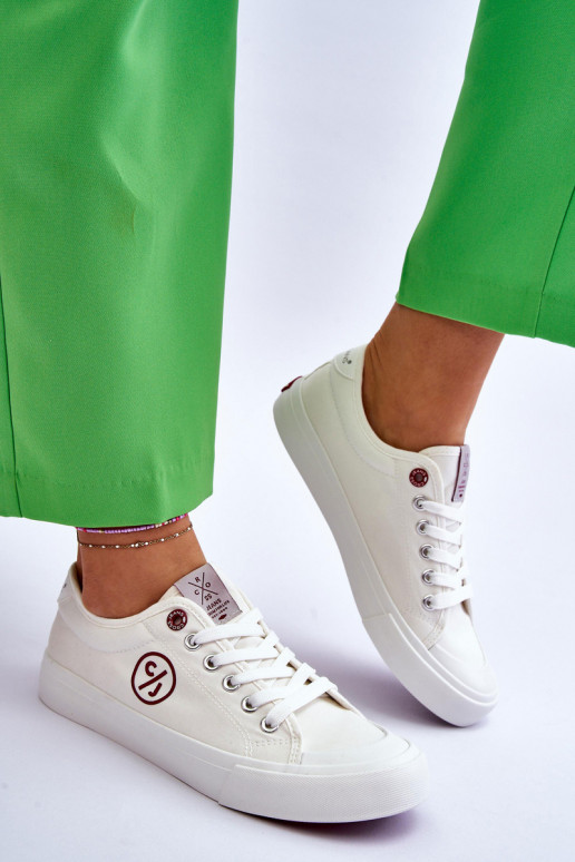 Tenisky Cross Jeans LL2R4043 bielej farby Tenisky Cross Jeans LL2R4043 bielej farby