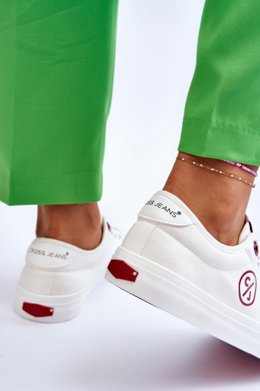 Tenisky Cross Jeans LL2R4043 bielej farby Tenisky Cross Jeans LL2R4043 bielej farby