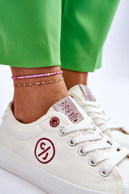 Tenisky Cross Jeans LL2R4043 bielej farby Tenisky Cross Jeans LL2R4043 bielej farby