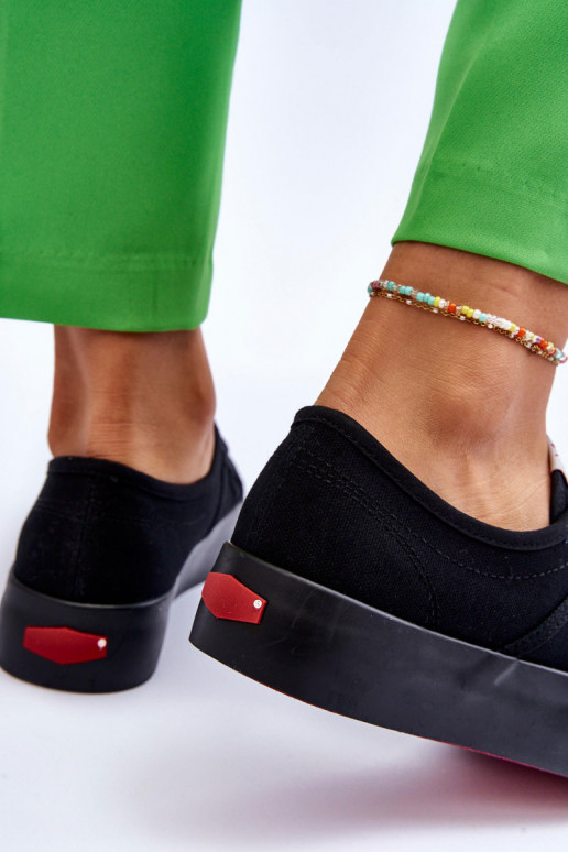 Dámske topánky s platformou Cross Jeans LL2R4039 čiernej farby