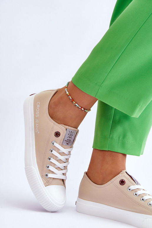 Dámske topánky Cross Jeans LL2R4070 béžová Dámske topánky Cross Jeans LL2R4070 béžová