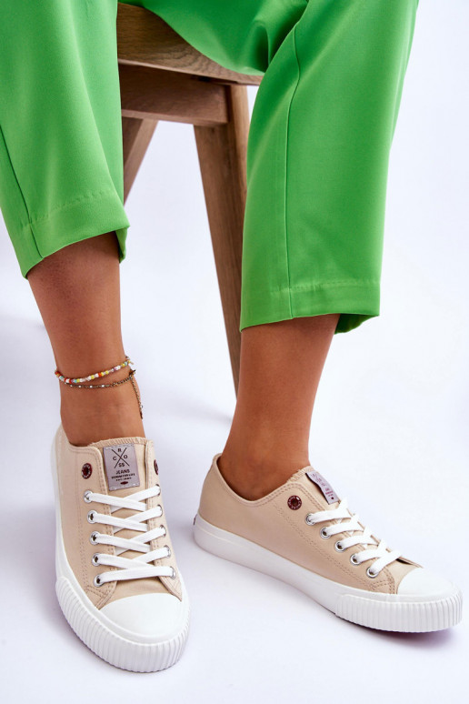 Dámske topánky Cross Jeans LL2R4070 béžová Dámske topánky Cross Jeans LL2R4070 béžová