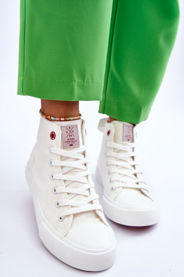 Cross Jeans LL2R4086C biela farba ležérne topánky s klasickým modelom 2