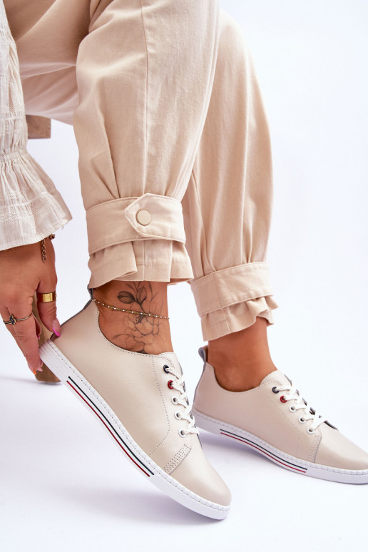 Dámska voľnočasová obuv béžová S.Barski LR268R Dámska voľnočasová obuv béžová S.Barski LR268R