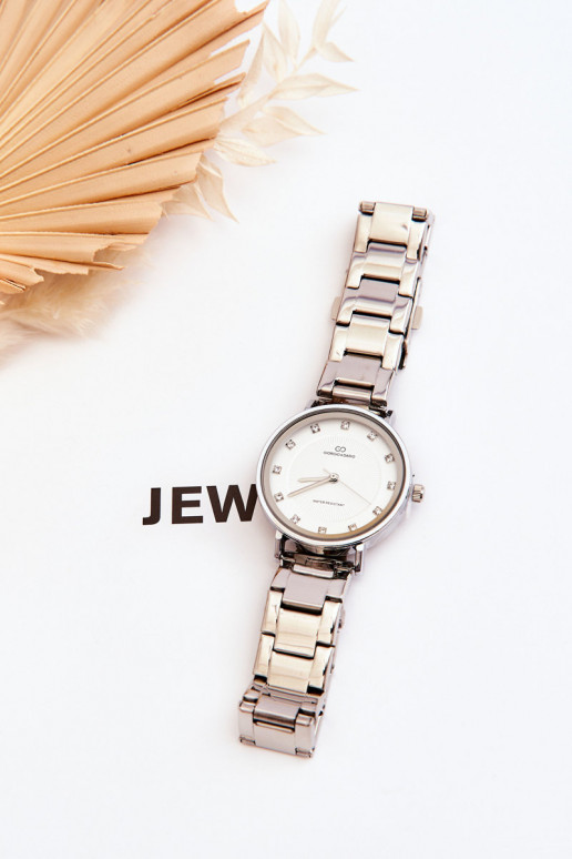 Dámske hodinky Giorgio&Dario striebornej farby