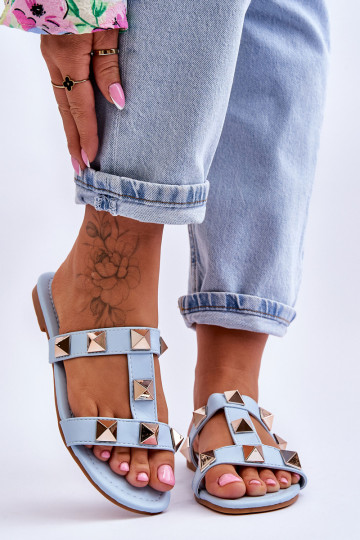 Papuče modrej farby Mercure