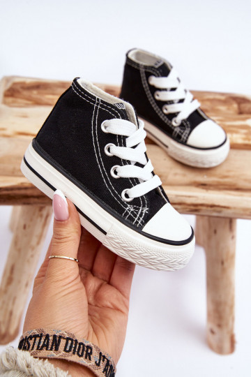 Detské topánky s podrážkou v čiernej farbe Filemon