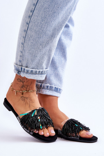 Papuče S.Barski KV-576-4 čiernej farby 2