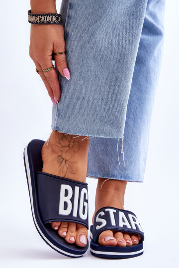 Klasický model Papuče Big Star JJ274A323 tmavomodré