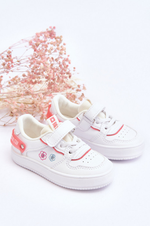 Detská športová obuv Big Star JJ374082 bielej farby Detská športová obuv Big Star JJ374082 bielej farby