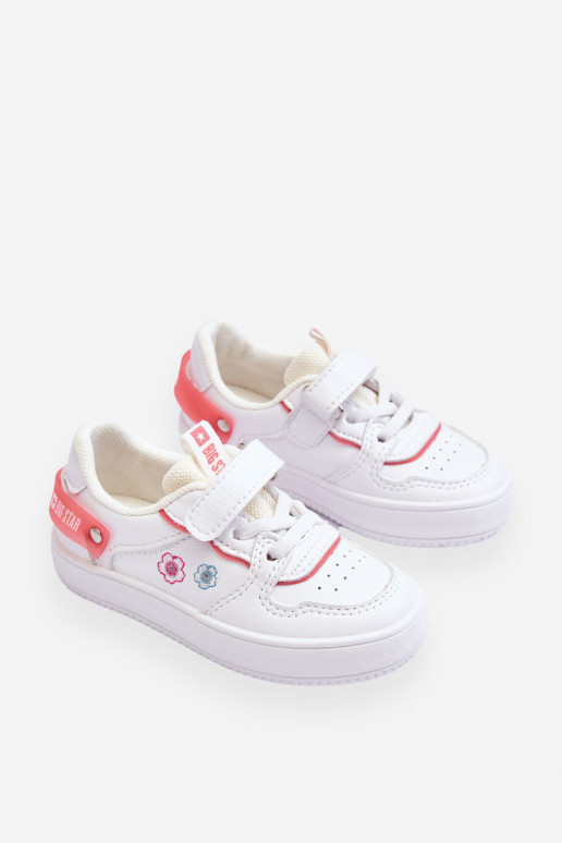 Detská športová obuv Big Star JJ374082 bielej farby Detská športová obuv Big Star JJ374082 bielej farby