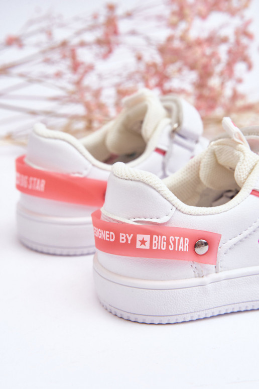 Detská športová obuv Big Star JJ374082 bielej farby Detská športová obuv Big Star JJ374082 bielej farby