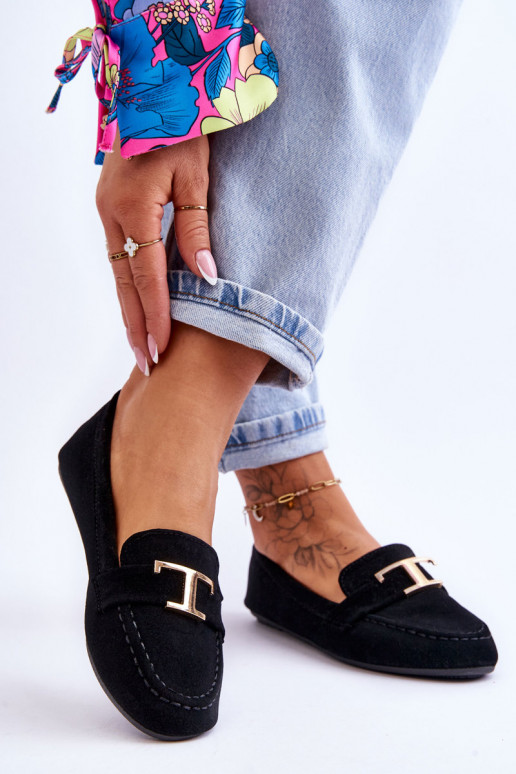 Klasické slip-on mokasíny v čiernej farbe Carly Klasické slip-on mokasíny v čiernej farbe Carly