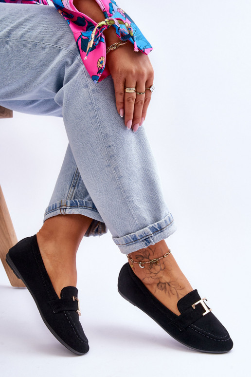 Klasické slip-on mokasíny v čiernej farbe Carly Klasické slip-on mokasíny v čiernej farbe Carly