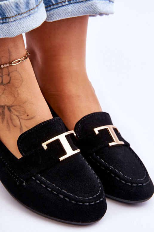 Klasické slip-on mokasíny v čiernej farbe Carly Klasické slip-on mokasíny v čiernej farbe Carly