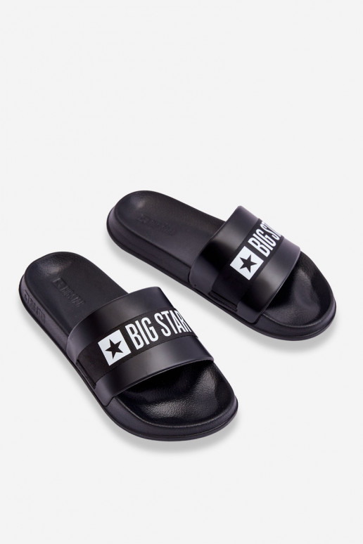 Klasický model Papuče Big Star LL174457 čiernej farby Klasický model Papuče Big Star LL174457 čiernej farby