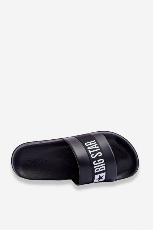 Klasický model Papuče Big Star LL174457 čiernej farby Klasický model Papuče Big Star LL174457 čiernej farby