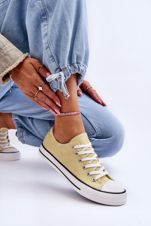 Dámska športová obuv klasického strihu v žltej farbe Vegas