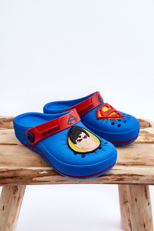 Detské papuče v štýle crocs Superman Grendene Kids JJ385004 modré Detské papuče v štýle crocs Superman Grendene Kids JJ385004 modré