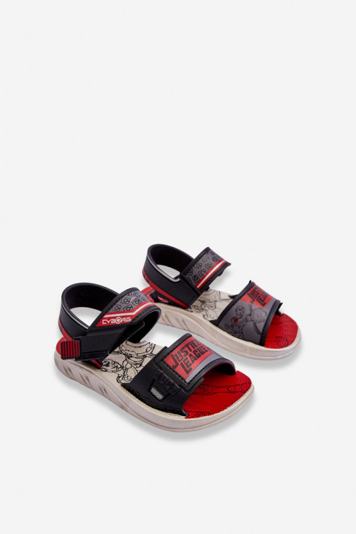 Detské sandále Grendene Kids JJ385011 Čierno-červené