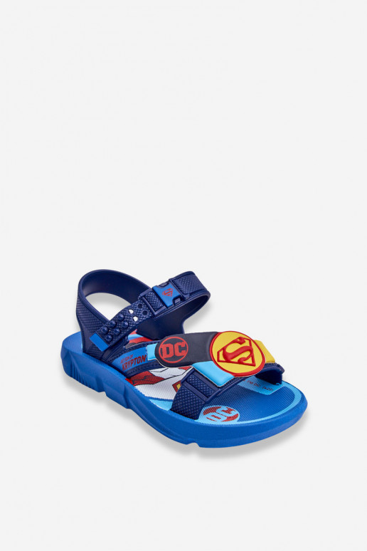 Detské sandále Superman Grendene Kids JJ385050 modrej farby