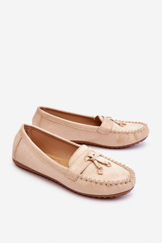 Klasické semišové mokasíny béžovej Good Time Klasické semišové mokasíny béžovej Good Time