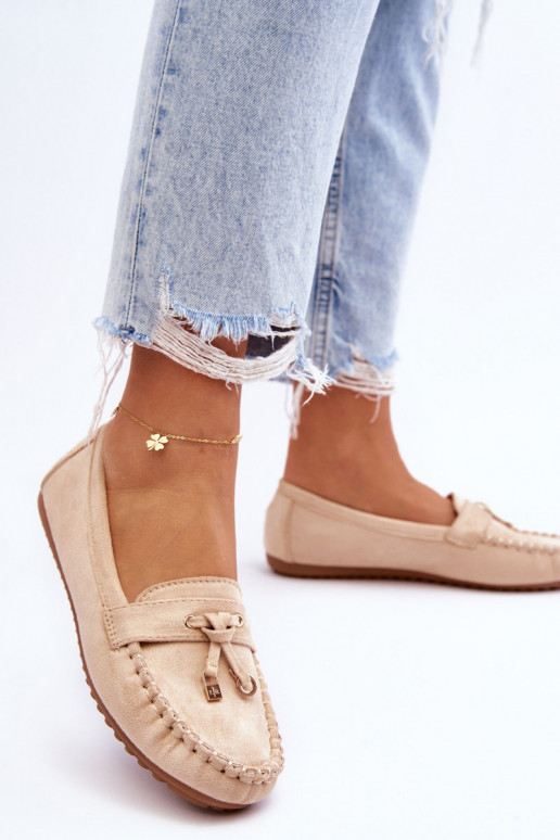 Klasické semišové mokasíny béžovej Good Time Klasické semišové mokasíny béžovej Good Time