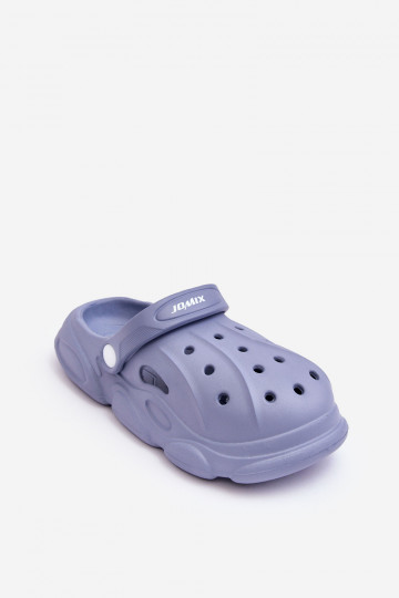 Detské papučky typu Crocs v modrej farbe Cloudy