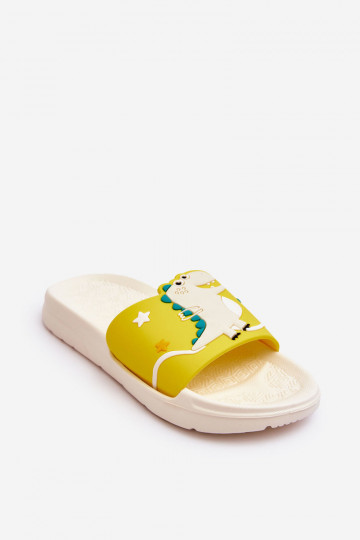 Detské papuče T-Rex béžová Bernis