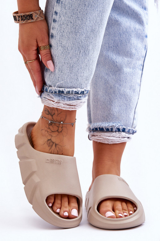 Light Light papuče Big Star LL274593 béžové Light Light papuče Big Star LL274593 béžové