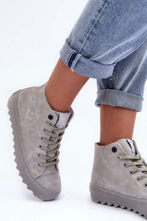 Bežná obuv Big Star Vysoká zahriať sa sivá GG274070 Bežná obuv Big Star Vysoká zahriať sa sivá GG274070