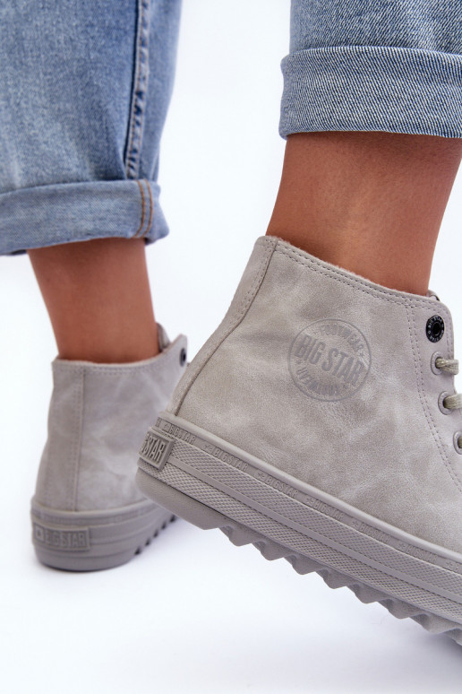 Bežná obuv Big Star Vysoká zahriať sa sivá GG274070 Bežná obuv Big Star Vysoká zahriať sa sivá GG274070