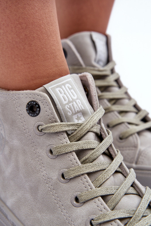 Bežná obuv Big Star Vysoká zahriať sa sivá GG274070 Bežná obuv Big Star Vysoká zahriať sa sivá GG274070