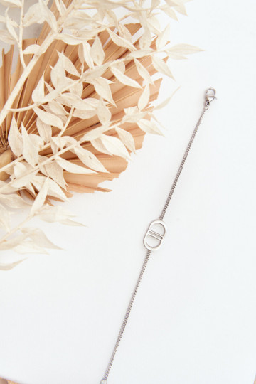 Strieborný náramok z nehrdzavejúcej ocele 2