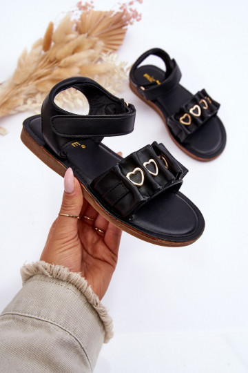 Detské sandále so zapínaním v čiernej farbe Havana 2