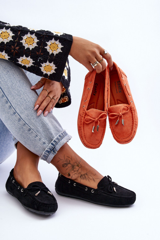 Elegantné semišové mokasíny v čiernej farbe Si Passione Elegantné semišové mokasíny v čiernej farbe Si Passione