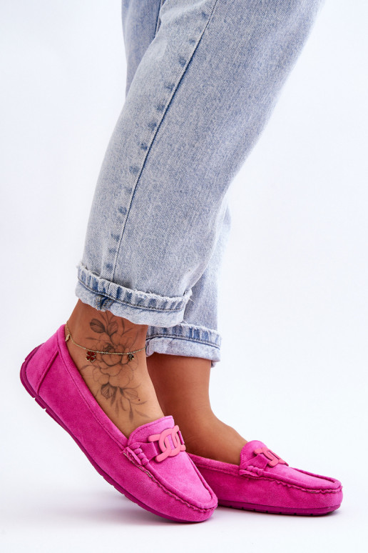 Semišové mokasíny ružové Rabell Semišové mokasíny ružové Rabell