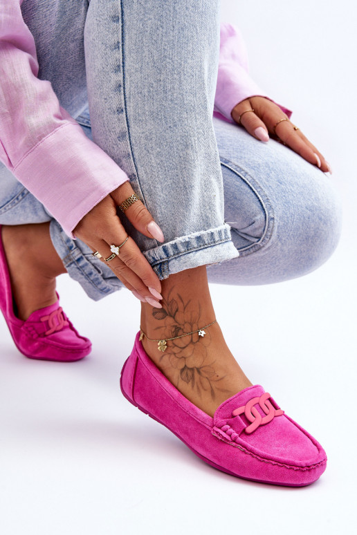 Semišové mokasíny ružové Rabell Semišové mokasíny ružové Rabell