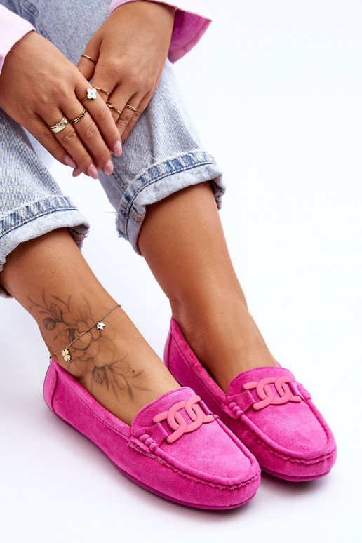 Semišové mokasíny ružové Rabell Semišové mokasíny ružové Rabell