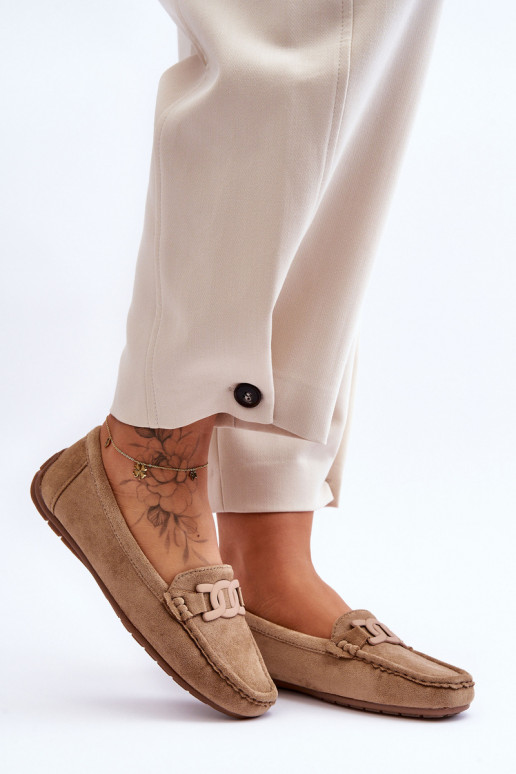 Hnedé semišové mokasíny Rabell Hnedé semišové mokasíny Rabell