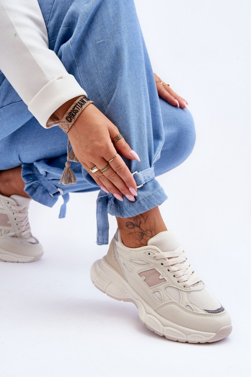 tenisky so sieťovinou béžovej farby Venice