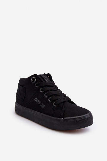 Detský klasický model voľnočasovej obuvi s podrážkou Big Star LL374001 čiernej farby