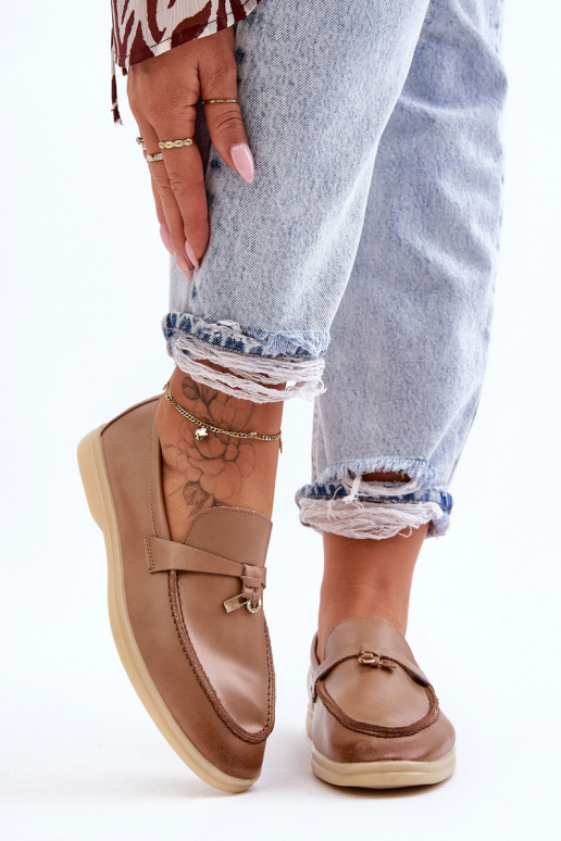 Klasický model dámskych mokasín v hnedej farbe Cortez Klasický model dámskych mokasín v hnedej farbe Cortez