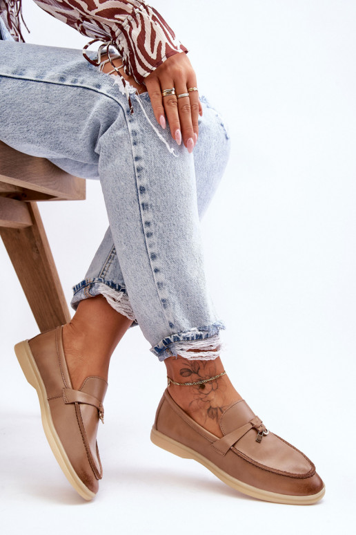 Klasický model dámskych mokasín v hnedej farbe Cortez Klasický model dámskych mokasín v hnedej farbe Cortez