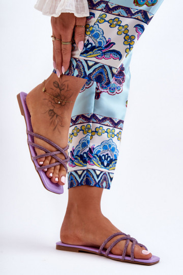 Papuče s ramienkami I Purple Leomi