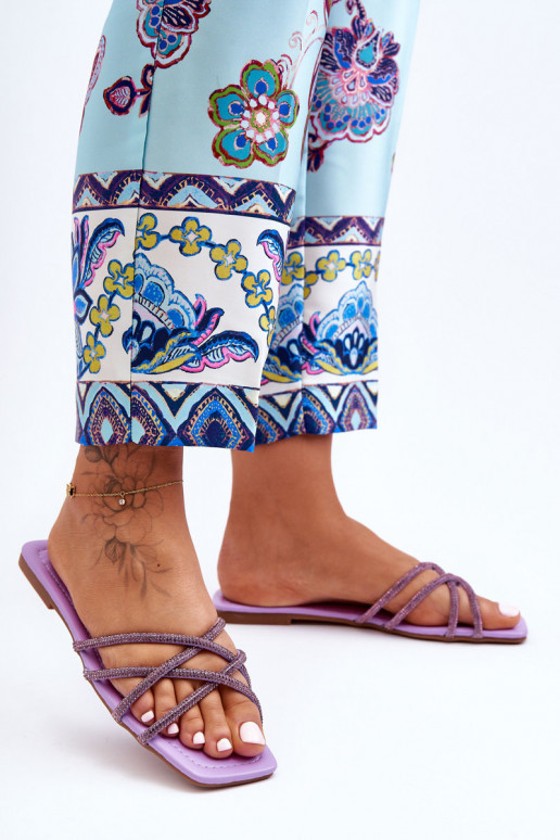 Papuče s ramienkami I Purple Leomi Papuče s ramienkami I Purple Leomi