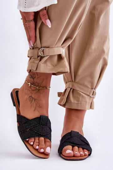 Papuče čierne Aversa 2