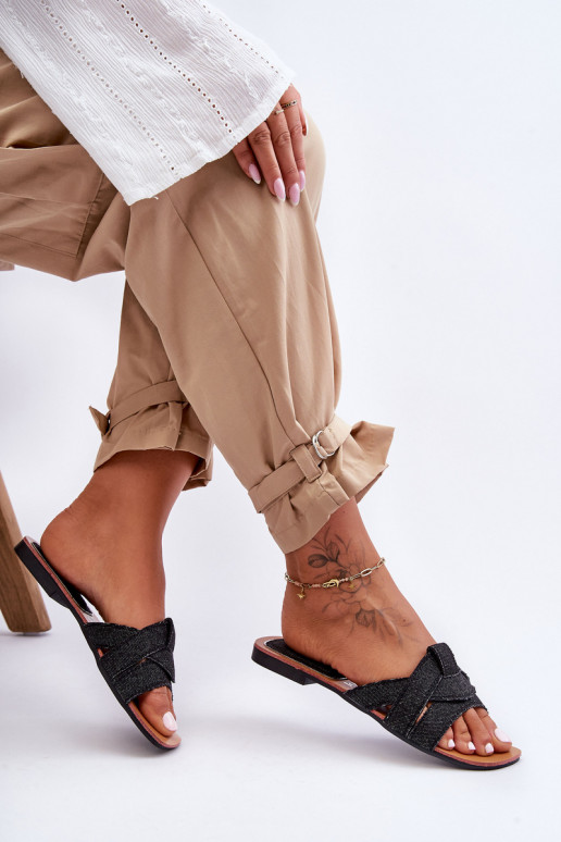 Papuče čierne Aversa